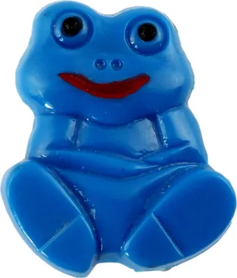 Produktbild von Anstecker - kleiner Frosch - blau - DDR Anstecknadel