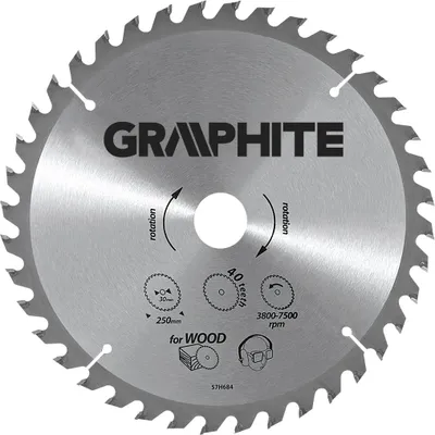 Zdjęcie produktu dla GRAPHITE Tarcza do pilarki, widiowa, 160 x 30 mm, 18 zębów