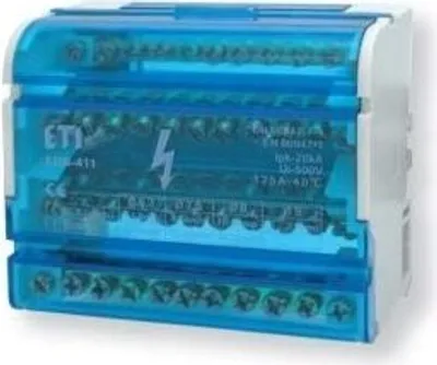 Zdjęcie produktu dla Blok dystrybucyjny 125A 4P 11-końcówkowy EDB-411 001102304 eti-polam 3889563389