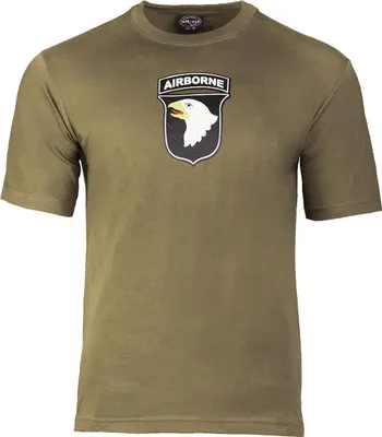 Produktbild von Mil-Tec-T-Shirt Airborne oliv, 145g/m2