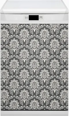 Produktbild von Geschirrspüle Magnet für Spülmaschine Magnetmatte Küche Magnete  Dekorative 45x80 cm  - Damascen -Muster