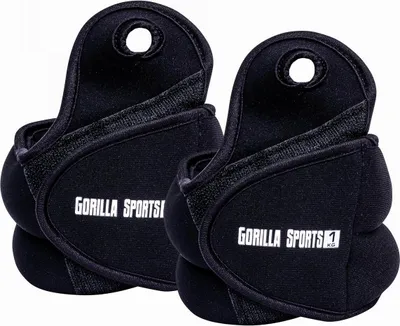 Produktbild von GORILLA SPORTS® Gewichtsmanschetten - Paar, 2 x 1kg, mit Daumenschlaufen und Klettverschluss, Verstellbar - Handgelenkgewichte, Fußgelenkgewichte, Laufgewichte