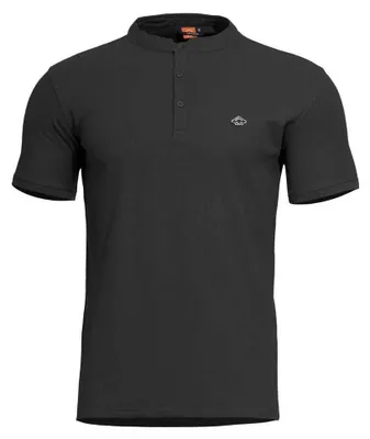 Produktbild von Pentagon Levantes Henley Kurzarm-poloshirt Schwarz M Mann Schwarz M