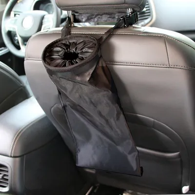 Immagine prodotto di Supporto per poggiatesta per sedili posteriori di auto, con sacchetto per rifiuti integrato