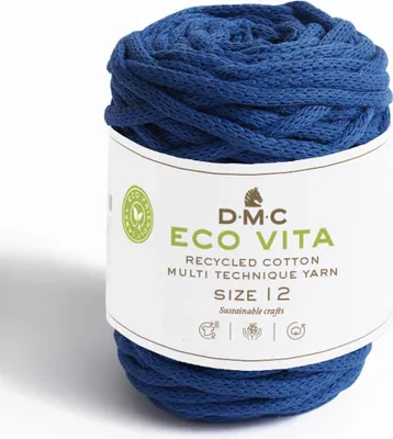 Image de Fil de coton recyclé DMC Eco Vita-12 (4 mm) composé de 80 % de coton et de 20 % de polyester. (Color 75)