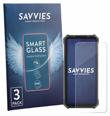 Produktbild von 3x Savvies Schutzglas Folie für Ulefone RugKing 5 Pro 9H Panzer Schutzfolie Glas Displayschutz klar transparent