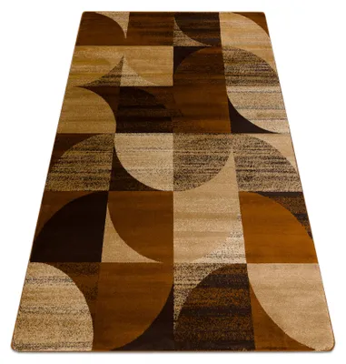 Image de Tapis ROYAL H387 Géométrique - marron / moutarde beige marron 200x290 cm