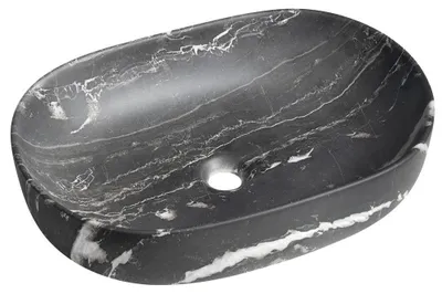 Produktbild von CALEO Aufsatzwaschtisch,Keramik 60x42cm, Carnico marmor
