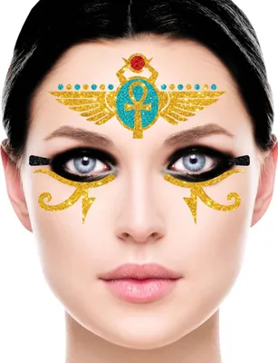 Immagine prodotto di Guirca faccia egiziana glitterata Taglia unica