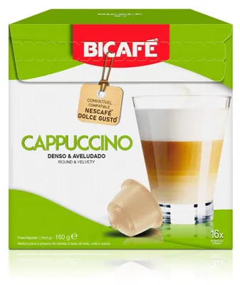 Obrázek produktu pro BICAFE Cappuccino, kapsle kompatibilní se systémem Dolce Gusto - 16 kusů