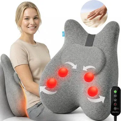 Produktbild von Lifeproducts - Massagekissen mit Memory Foam - Shiatsu-Nackenmassagegerät mit Wärmefunktion