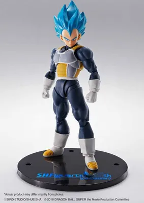 Produktbild von Bandai Tamashii Nations Dragon Ball Super S.H. Figuarts akční figurka Vegeta Super Saiyan Blue (15th Anniversary Version) 14 cm