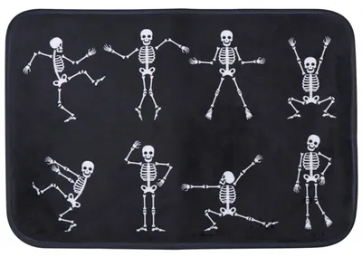 Halloween-Skelett-Teppich, Anti-Rutsch, 40x60 cm
