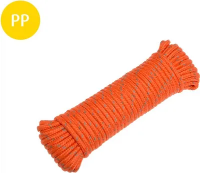 Produktbild von Conacord Seil 4,8 mm x 15 m orange reflektierend
