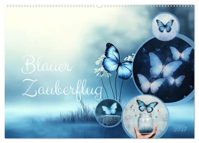Produktbild von Blauer Zauberflug (Wandkalender 2027 DIN A2 quer), CALVENDO Monatskalender