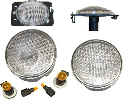 Zdjęcie produktu dla Kierunkowskazy kierunkowskazy białe 4-częściowe bez Jeep Wrangler JK 07-