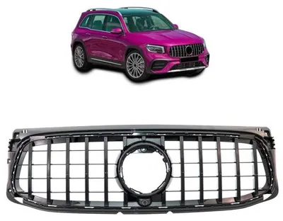 Obrázek produktu pro Černá maska chladiče, kompatibilní s modelem Mercedes GLB X247, s designem AMG Sport Panamericana GT