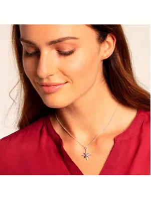 Produktbild von Kette Royalty Stern 925er Silber Zirkonia