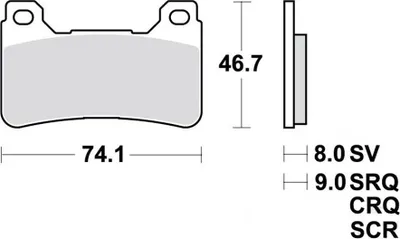 Zdjęcie produktu dla Klocki hamulcowe kpl. TRW MCB755CRQ