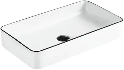 Zdjęcie produktu dla Mexen Nadia umywalka nablatowa 62 x 35 cm, biała/czarna - 21616007