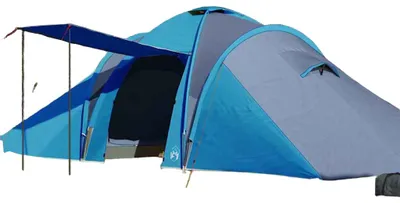 Immagine prodotto di Tenda - Tenda per famiglie - Tenda da campeggio - Tenda a tunnel - Tenda pop-up - Tessuto poliestere impermeabile con rivestimento in PU