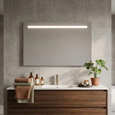 Produktbild von Badspiegel mit LED Hintergrundbeleuchtung  90X60 cm