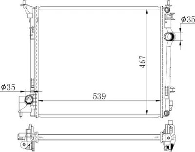Obrázek produktu pro Chladič, chlazení motoru NRF 59271