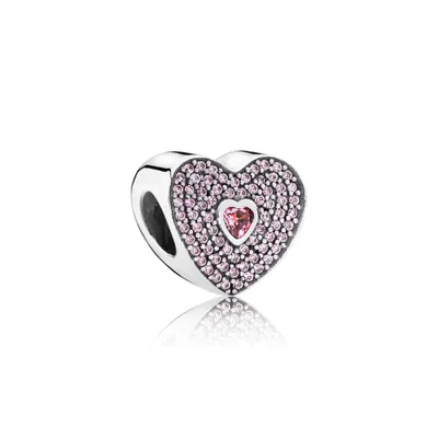 Produktbild von Pandora 791555CZS Charm Liebes Pavé-Herz