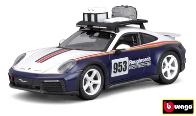 Imagen del producto de Bburago 1:24 Racing - Porsche 911 Dakar - Azul 953 Roughroads