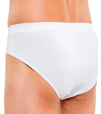 Produktbild von HERMKO 8300 Herren Slip aus Baumwolle / Elasthan, Größe:D 7 = EU XL, Farbe:weiß