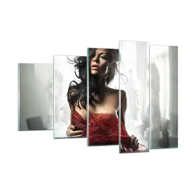 Produktbild von Bilder auf glas - Schönheit Körper Kleid Eleganz - 150x100cm - Glasbilder - Wandbilder - Kunstdruck - zum Aufhängen bereit - Wanddekoration aus Glas - Glas Bilder - Wandbild auf Glas - GEG150x100-2142