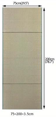 Produktbild von Turnmatte – Gymnastikmatte – Bodenmatte – Trainingsmatte – Tatami-Matte – Faltbar – Aus Naturkork – 200x75x3,5 cm