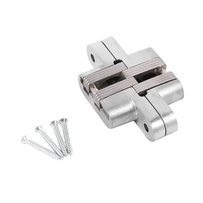 Immagine prodotto di 180 gradi in lega di zinco Invisibile porta pieghevole croce nascosta cerniere (94 mm)
