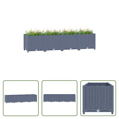 Produktbild von The Living Store Hochbeet 160x40x38 cm Polypropylen