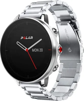 Produktbild von Strap-it Titanarmband - Kompatibel mit Polar Grit X Armband Ersatzarmband Titanium Armband mit faltschließe Sportuhr zubehör für smartwatch 22mm Armband Silber