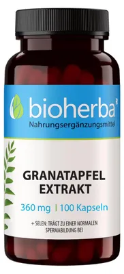 Produktbild von Bioherba Granatapfel Extrakt 360 mg 100 Kapseln