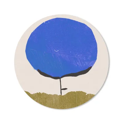 Produktbild von MuchoWow® Mauspad Mousepad Blume - Abstrakt - Blau - Grün 40x40 cm - Mousepads - Maus Mat - Pad - Mausunterlage - Schreibtisch Accessoires