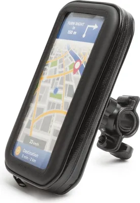 Zdjęcie produktu dla Wheelzone - uchwyt na telefon komórkowy na kierownicę roweru - maks. 5,5-calowy telefon komórkowy - wodoodporna konstrukcja - obracany o 360 stopni