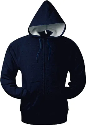 Produktbild von Kariban Herren Sweatjacke Kapuzenpullover Hoodie Sweatshirt Pullover, Größe:L, Farbe:Navy Blau