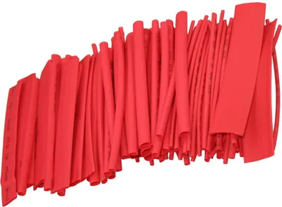 Produktbild von ChiliTec Schrumpfschlauch Sortiment 100 teilig rot in Tüte