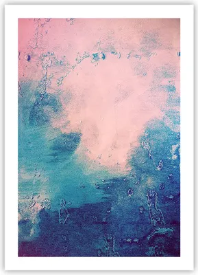 Produktbild von Poster - Poster ohne Rahmen - Abstraktion Rosa Blau - 50x70 cm - Wand Bild - Wanddeko - Wandbilder - Kunstposter - Wandposter - Bilder - Kunstdruck - Wanddekoration - Wandbild - P2XPA50x70-4856