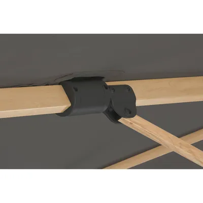 Produktbild von Ampelschirm Rhodos Twist Woody 300x300/8 quadratisch, ca. 300 x 300 cm, Farbe:anthrazit