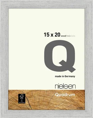 Produktbild von nielsen Holz Bilderrahmen Quadrum, 15x20 cm, Silber