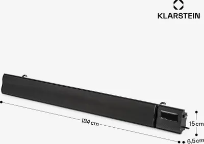 Obrázek produktu pro Klarstein sálavý ohřívač, elektrický ohřívač na terasu a zahradu, infračervený ohřívač s dálkovým ovládáním, časovačem, LED displejem infračervený ohřívač, bez tvorby CO2, energeticky účinné vytápění, 3000 W