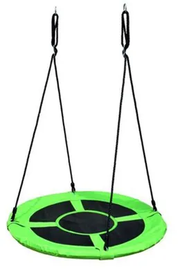 Produktbild von Nestschaukel 100cm Kinderschaukel Gartenschaukel Tellerschaukel Rundschaukel