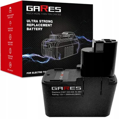 Obrázok produktu pre Gares Repasná sada článkov pre akumulátor Bosch 2607335244 2607335148 2607335108 | 12 V 3 Ah Inny | Batériový pack pre náradie | Vysoký výkon Gares®