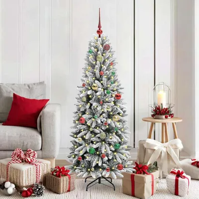 Image de Maison Exclusive - Sapin de Noël artificiel, blanc, 150 cm