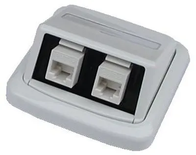 Obrázok produktu pre Dvojzásuvka ABB TANGO 2xRJ45 cat6 UTP biela