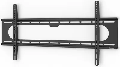 A black TV wall mount is shown against a white background.