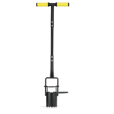 Produktbild von Langer Blumenzwiebelpflanzer mit Griff – 94cm Zwiebelpflanzwerkzeug mit gezacktem Boden & Softgriff, ideal für Tulpen, Narzissen, Iris